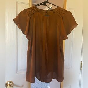 Worthington Flutter Sleeve Blouse